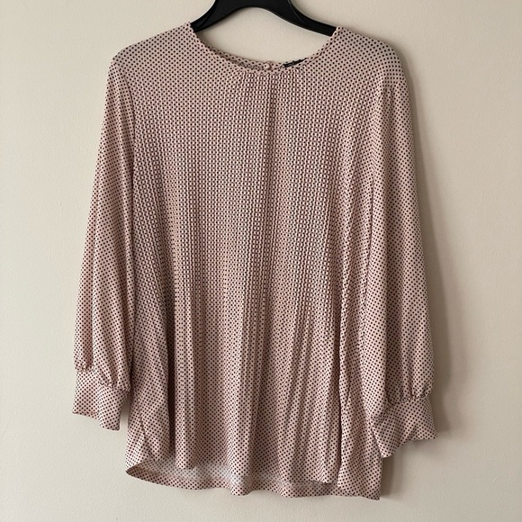 ADRIANNA Papell Bell Sleeve Shirt Size L - Picture 1 of 10